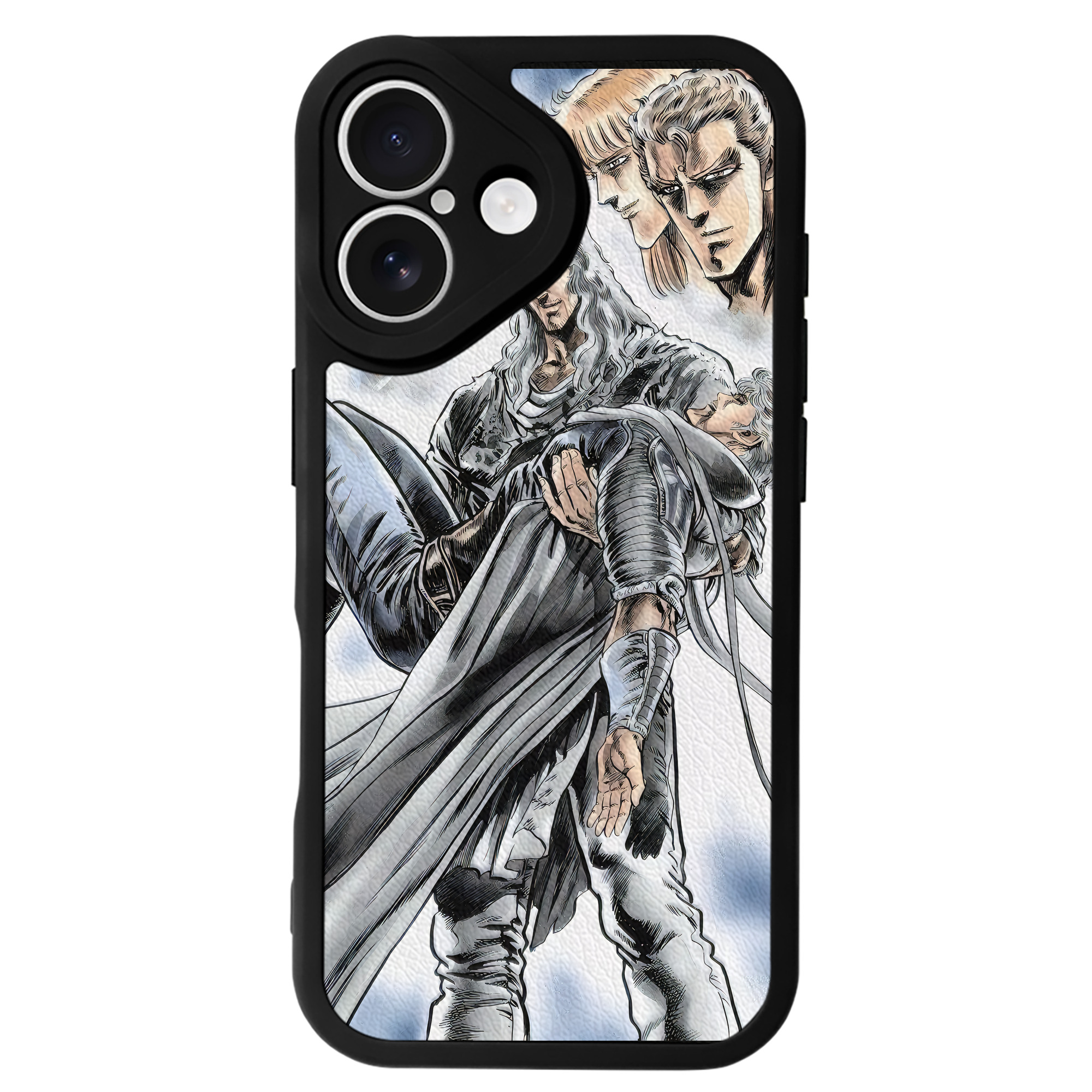 （画像用） 北斗の拳 Fist of the North Star 【iPhone 16シリーズ対応】シリコンスマホケース（レザー調） 材質：シリコン